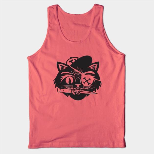 Alley Cat - One Color Tank Top by sombreroinc